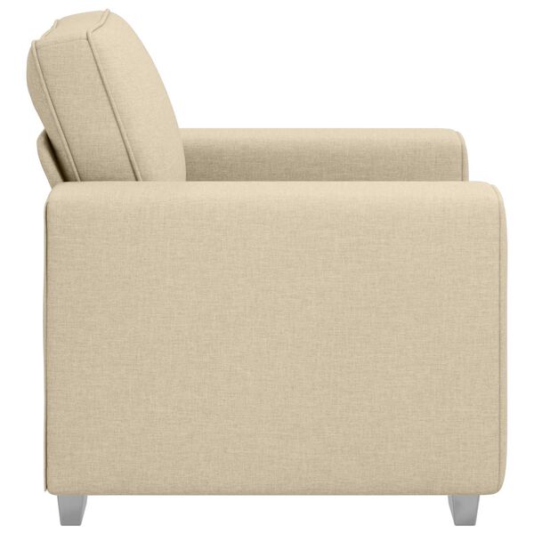 vidaXL Sofa 59cm Kreminė audinys