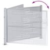 vidaXL Sodo vartai su užraktu Sidabro 100 x 75 cm Nerūdijantis Plienas