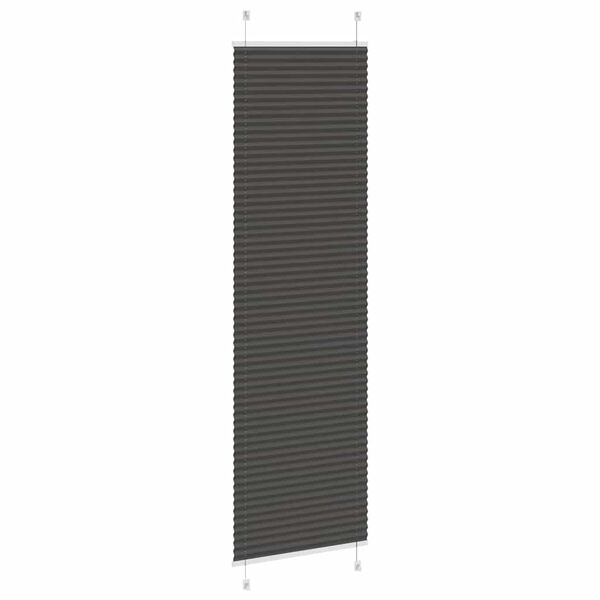 vidaXL Plisuota žaliuze juoda 60x200 cm audinio plotis 59,4 cm