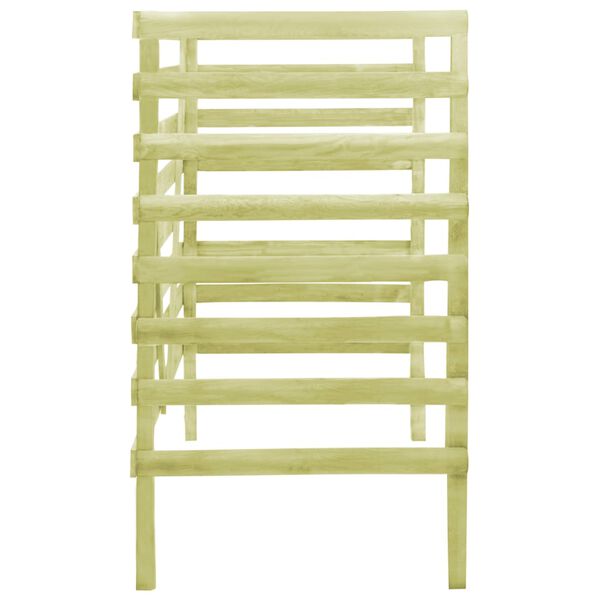 vidaXL Dviguba konteinerių pastogė, žalia, 140x80x150cm, pu&scaron;is