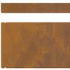 vidaXL Vejo kraštas Rūdijanti 450 x 0.05 x 15 cm