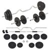 vidaXL &Scaron;tangos ir hantelių rinkinys, 30 kg