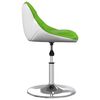 vidaXL Valgomojo kėdė, žalios/baltos spalvos, dirbtinė oda (335218)