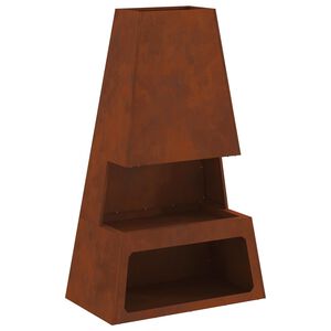 vidaXL Laužavietė Ruda 60 x 35 x 100 cm