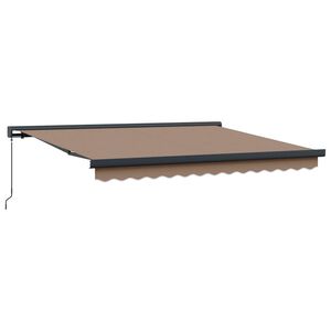 vidaXL I&scaron;traukiama markizė Taupe 500 &times; 300 cm Audinys ir aliuminis