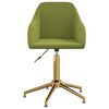 vidaXL Pasukamos valgomojo kėdės, 4vnt., &scaron;viesiai žalios, aksomas