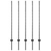 vidaXL Įmontuotas tvoros stulpas 5 vnt. Pilka 160 cm