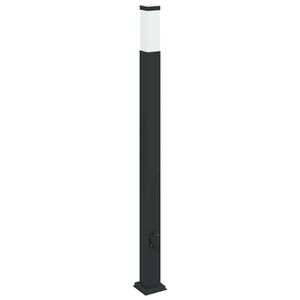 vidaXL &Scaron;viestuvas su stulpeliu, 110 cm, juodas, IP44