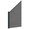 vidaXL Tvoros rinkinys 95 x 180 cm WPC ir aliuminis Pilka