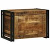 vidaXL Saugojimo dėžė Ruda ir juoda 60 x 40 x 41 cm Kietas mango medis