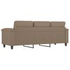 vidaXL Trivietė sofa, kapučino spalvos, 180cm, dirbtinė oda