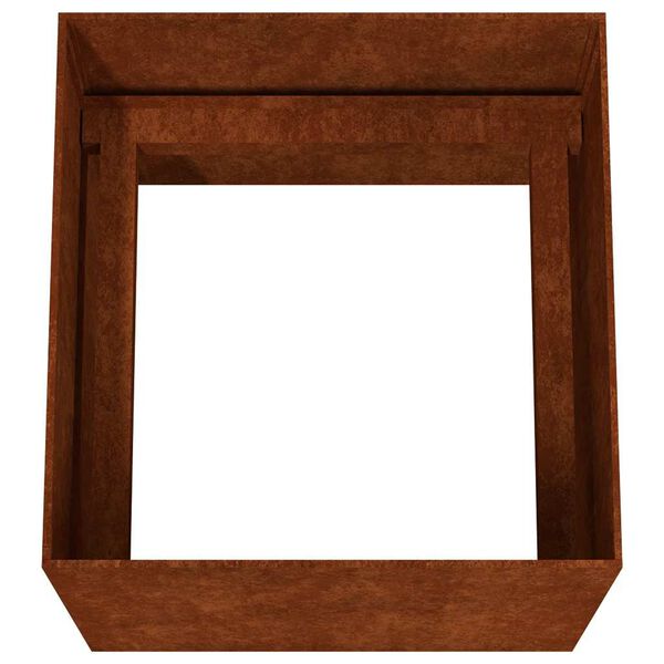 vidaXL Lovelis, 40x41x40cm, Corten plienas