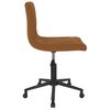vidaXL Pasukamos valgomojo kėdės, 4vnt., rudos spalvos, aksomas