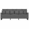vidaXL Trivietė sofa, tamsiai pilkos spalvos, 180cm, audinys