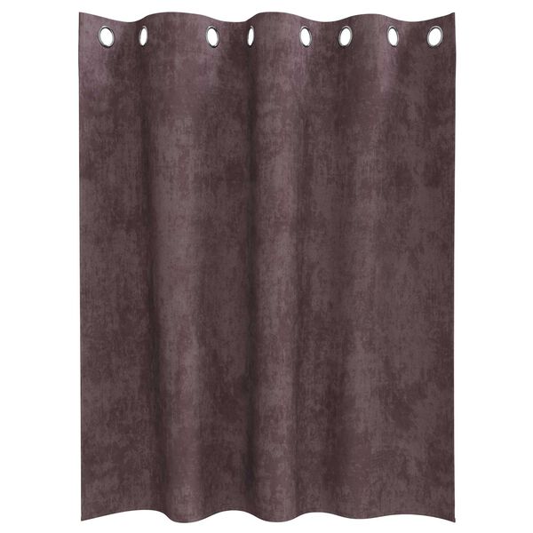 vidaXL Aksominio tipo užuolaidos 2 pcs Ruda 140 x 140 cm Aksomas