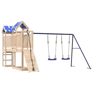 vidaXL Lauko žaidimų aik&scaron;telės komplektas, pu&scaron;ies medienos masyvas