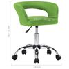 vidaXL Valgomojo kėdės, 6vnt., žalios spalvos, dirbtinė oda (3x323265)