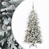 vidaXL Dirbtinė Sulankstoma Kalėdų Eglutė 150 cm 150 LED &Scaron;ilta balta