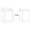 vidaXL Augalų stovas 2 pcs Sidabro 24 x 24 x 35 cm