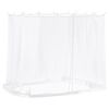 vidaXL Uodų tinklelį pavėsinei 220 mesh Balta 2 x 2 x 2 m Poliesteris