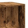 vidaXL kampinė spintelė Old Wood 33x33x132 cm Engineered Wood