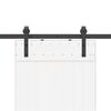 vidaXL Stumdomų durų įrangos rinkinys, juodos sp., 152,5cm, plienas