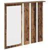 vidaXL Prikabinamas paltas su lentyna Sena mediena 84 x 10 x 80 cm
