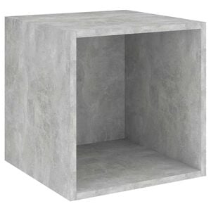 vidaXL Sieninė spintelė, betono pilka, 37x37x37cm, apdirbta mediena