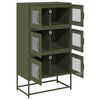 vidaXL Highboard Olive Green 68x39x123 cm Plienas