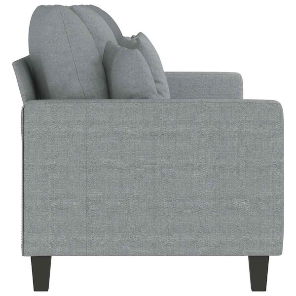 vidaXL Trivietė sofa, &scaron;viesiai pilkos spalvos, 180cm, audinys