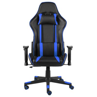 vidaXL Pasukama žaidimų kėdė, mėlynos spalvos, PVC
