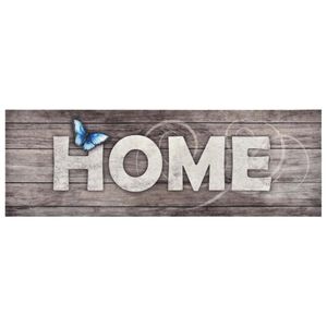 vidaXL Virtuvės kilimas, 45x150cm, plaunamas, su užra&scaron;u Home