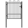 vidaXL Tvora vartai DRONTEN 100 x 125 cm Metalas Juoda Užrakintas