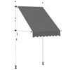 vidaXL Rankiniu būdu i&scaron;traukiama markizė, antracito, 150cm