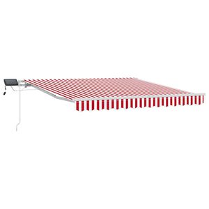 vidaXL I&scaron;traukiama markizė Raudona ir balta 300 x 250 cm
