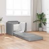 vidaXL Sulankstomas Sofas-Lova &Scaron;viesiai pilka 74 x 77 x 81 cm audinys