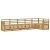 vidaXL Lauko sofos komplektas 6 pcs Balta 306 x 128,5 x 73 cm