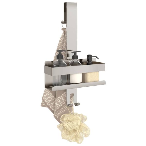 vidaXL Pakabinama dušo lentyna, poliruotas 304 nerūdijantis plienas