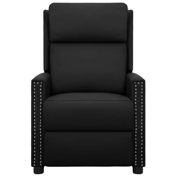 vidaXL Elektrinis masažinis krėslas, juodos spalvos, dirbtinė oda