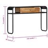 vidaXL Konsolinis staliukas, 118x30x75 cm, mango medienos masyvas