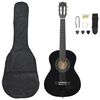vidaXL Klasikinės gitaros rinkinys pradedantiesiems, 8 dalių, 1/2 34"
