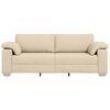 vidaXL Sofa Kreminė 219 x 77 x 82 cm audinys