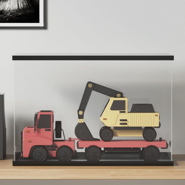 vidaXL Vitrina, permatoma, 56x36x37 cm, akrilas