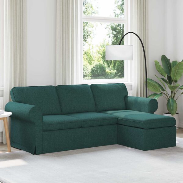 vidaXL Sofa Tamsiai žalia Bendri matmenys: 215 x 138 cm (P X G x A)