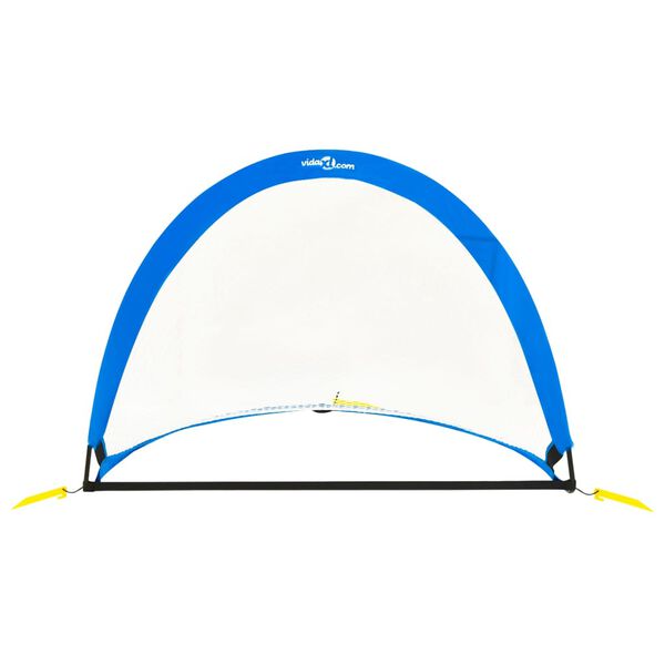 vidaXL Vaikiški futbolo vartai, 2vnt., 119x82x84,5cm, su krepšiu