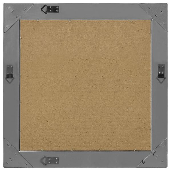 vidaXL Sieninis veidrodis, juodos spalvos, 60x60cm, barokinis stilius