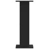 vidaXL Stovai augalams, 2vnt., juodi, 30x30x80cm, apdirbta mediena