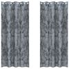 vidaXL Aksominio tipo užuolaidos 2 vnt. Sidabrinė Pilka 260 x 140 cm