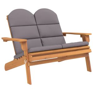 vidaXL Sodo adirondack suoliukas su pagalvėlėmis, 126cm, akacija