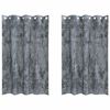 vidaXL Aksominio tipo užuolaidos 2 vnt. Sidabrinė Pilka 175 x 140 cm